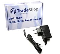 Trade-Shop Fuente de alimentación/cable de carga/cargador compatible con aspiradora Rowenta Air Force de mano con enchufe europeo, conector redondo de 5,5 x 2,5 mm