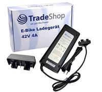 Trade-Shop Fuente de alimentación, cargador y cable de carga, 42 V, 4 A, compatible con Bosch Power Pack 400 ClassicLine EBike batería de 36 V, repuesto para Bosch 0275007905