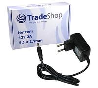 Trade-Shop - Fuente de alimentación universal, Cargador 12V 2A, 5,5 x 2,1 mm, 220V, adaptador de corriente para RS Components Power Supply RS-AB02J00, Philips Ledino 20W
