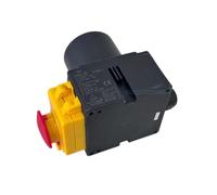 Trade-Shop Interruptor de combinación de enchufe/arrancador/interruptor de encendido/apagado con inversor de fase DZ08-1 230 V para máquinas monofásicas/incluye tapa de emergencia