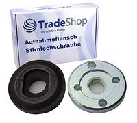 Trade-Shop Juego 2 en 1: brida de sujeción de 22 mm + tornillo M14 rosca compatible con Bosch PWS 730-115 / PWS 750-115, PWS 750-125/PWS 7500, PWS 780-125