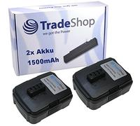 Trade-Shop - Juego de 2 Baterías Recargables de Ion de Litio (12 V, 1500 mAh, sustituye a Ryobi AEG 130503008 5132000046 BPL-1213 BPN-1213 RB12L13)