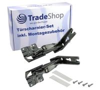 Trade-Shop Juego de 2 bisagras para puerta de frigorífico (parte superior inferior, compatibles con Hettich 3307 5.0 3NH24 3704 5.0 0124R 41,5, 330750, 370450)