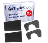 Trade-Shop Juego de filtros 4 en 1 (2 microfiltros + 2 filtros de protección del motor) compatible con Bosch BSA2880GB/05 BSA2880GB/06 BSA2880GB/09 BSA2882/06 BSA2882/08