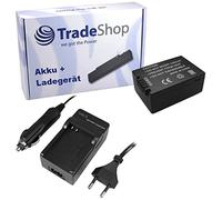Trade-Shop - Kit de cámara batería de Ion de Litio + Cargador de batería con Adaptador de Coche, Compatible con Panasonic DMC-BMB9 DMW-BMB9E DMC-BMB-9 DMW-BMB-9E Leica BP-DC9 BP-DC9E BP-DC-9 BP-DC-9E