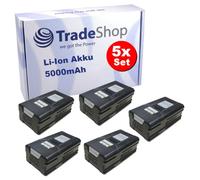 Trade-Shop - Lote de 5 baterías de ion de litio (80 V, 5000 mAh, compatible con Kobalt KB2580-06, KB2580C-06, KB280-06, KB3080-06, KB580-06, 630-CFM, 80 V máx.)