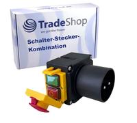 Trade-Shop Motor de arranque/interruptor/combinación de enchufe/interruptor de seguridad/interruptor de dispositivo con inversor de fase DZ08-1 230 V IP54 para cortadores de madera