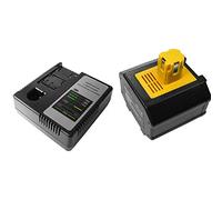 Trade-Shop Oferta 2 en 1: cargador rápido + batería de ion de litio de 24 V 3000 mAh compatible con Panasonic EY6812NQRW EY6812VQKW EY6813 EY6813FGQW EY9117B EY6813NQKW EZ6813