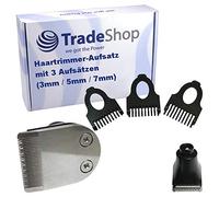 Trade-Shop Reemplazo para cortadora de pelo Philips RQ1260CC RQ1260X RQ1261 RQ1265 RQ1265CC RQ1270 RQ1275CC RQ1275 RQ1280 RQ1280X RQ1284 RQ1285 285 CC RC. Q1286 3/5/7 mm