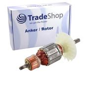 Trade-Shop Rotor/ancla/corredor/polo/colector con ventilador compatible con Bosch GSH 388, GSH 500 martillo de impacto sustituye a 1614011083