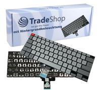 Trade-Shop Teclado original para portátil alemán QWERTZ con luz trasera compatible con M7400 M7400Q M7400QE 0KNB0-160JGE00