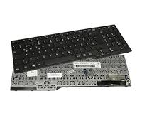 Trade-Shop Teclado original para portátil con marco negro Trackpoint QWERTZ alemán compatible con Fujitsu Lifebook E753 E754 E756 sustituye a CP691002-XX MP-12S76003D85W