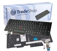 Trade-Shop Teclado original para portátil QWERTZ alemán compatible con Lenovo ThinkPad P72 P73 P52 P53 T580 T590 L580 L590 E595 / con iluminación