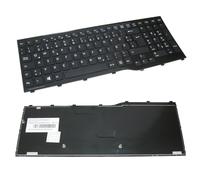 Trade-Shop Teclado para ordenador portátil con marco, repuesto compatible con Fujitsu-Siemens Lifebook A514 A532 A544 NH532G52 A555G A562 AH532 (disposición de teclado alemana/repuesto de teclado