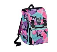 Trade Shop traesio Mochila Extensible Big murales yub Girl Verde Agua Niñas Escolar