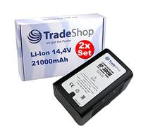 Trade-Shop V-Mount - Batería de ion de litio (14,4 V, 21000 mAh, 300 Wh, con salida USB D-Tap, compatible con Godox VL300 VL200 VL150, Blackmagic URSA Mini Pro Mini 4K SWIT BL-200)