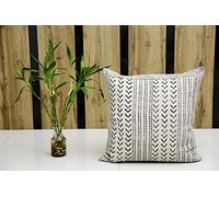 Trade Star - Cojín Grande de 24 "x 24",Funda de cojín 100% algodón,Cojín Decorativo Hecho a Mano,Almohada Cuadrada Cojín étnico,Almohada de impresión de Bloque