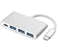 Tradebit - Adaptador USB-C HUB 3X USB 3.0 Power Delivery PD