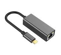 Tradebit - Hub USB-C I Adaptador I LAN Ethernet RJ45 I Gigabit I 1000 Mbps / 1 Gbps I Compatible con portátil y PC