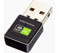 Tradebit - Tarjeta de red externa USB I Wi-Fi Stick I Dual Band 11AC 5,8 GHz / 11N 2,4 GHz I Velocidad de transmisión: 600 mb/s I Chipset RTL8811 I Diseño pequeño I Fácil de llevar