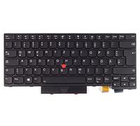 tradebit - Teclado de repuesto I Teclado para portátil I Compatible con Lenovo ThinkPad T470 T480 I Iluminado I DE QWERTZ I Diseño alemán I Procesamiento preciso