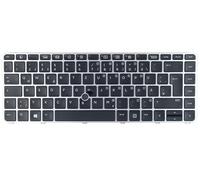 tradebit - Teclado para HP Elitebook 840 G3 840 G4 745 G3 745 G4 848 G3 848 G4 Ilustración Iluminado Backlit Trackpoint DE QWERTZ