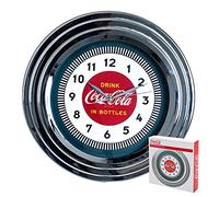 Trademark Gameroom Coca-Cola Chrome Clock, 12"