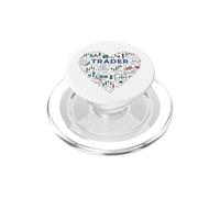Trader Heart Me Encanta el Comercio de criptomonedas Los Comerciantes de criptomonedas PopSockets PopGrip para MagSafe