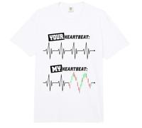 Trader Latido del Corazón My Heartbeat Acciones Bolsa Forex Comfort Colors Adult Heavyweight T-Shirt