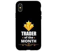 Trader of The Month Stock Market Investment Humor Carcasa para iPhone X/XS