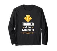 Trader of The Month Stock Market Investment Humor Manga Larga