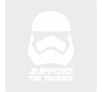 tradercat Pegatina para coche Star Wars Storm Trooper - 10 cm x 15 cm - Adhesivo para todas las superficies - Ventanas, espejos laterales, luna trasera, capó, vehículo - con instrucciones (idioma