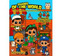 TRADES OF THE WORLD: Trippy and Groovy Coloring Book for Kids and Teens:: 50 exciting pages of different crafts: cozy daily activities to relax.