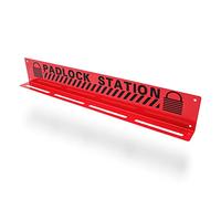 TRADESAFE Lockout Tagout Locks Station - Estación Loto para candados de seguridad, capacidad para hasta 20 cerraduras de bloqueo, color rojo