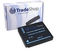 TradeShop Batería de ion de litio de alto rendimiento para cámaras Panasonic Lumix FT1, FP8, FS6, FS7, FS10, FS12, FS15, FS25, FS42, FS62, FX40, FX60, FX550, FS25 y FP1, sustituye a