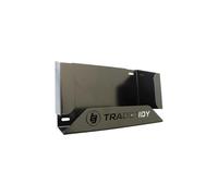 Tradetidy Soporte para guantera desechable de látex, nitrilo, ideal para furgonetas, garajes, talleres, de acero (negro)