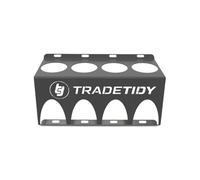 Tradetidy Soporte para latas de aerosol/aerosol, ideal para furgonetas, garajes, talleres, hecho de acero (gris)