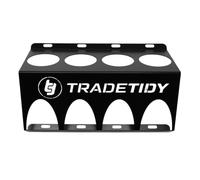 Tradetidy Soporte para latas de aerosol/aerosol, ideal para furgonetas, garajes, talleres, hecho de acero (negro)
