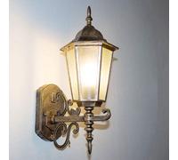 Tradición Balcón Linterna de Pared Exterior Luz Vidrio Impermeable Decoración de Pared Exterior Iluminación Estilo Europeo Jardín Retro