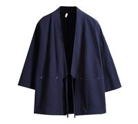 Tradicional Clásico Haori Ropa Tokio Harajuku Estilos Antiguos Floral Floral Florece Traje Holgado Chaqueta Kimono Japonés Túnica - Albornoz Ropa de Dormir para Hombres Estilo Tang Camisa de