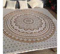 Tradicional tapiz de mandala indio, hippie, para colgar en la pared, colcha de algodón bohemio., algodón, Golden, Queen(84x90 Inches)(215x230 Cm)