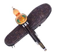 Tradiciones chinas Hulusi flauta de cucurbitáceas hecha a mano flauta de calabaza profesional para principiantes instrumento de calabaza