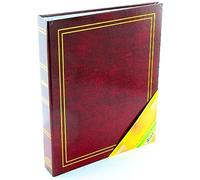 Tradineur - Álbum de Foto en Formato A4 - con 4 Anillas - Ideal para Guardar Todas Tus Fotos y rememorar Momentos inolvidables - 32 x 27 x 5 cm - Color Rojo