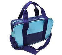 Tradineur - Bolsa Porta Alimentos térmica, Forro de Aluminio, Nevera de poliéster, Asas y Correa Ajustable, Cremallera y Aislante Interior, Plegable, Playa, Camping, 28 x 10 x 20 cm, Color Aleatorio