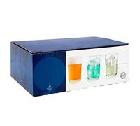 Tradineur - Caja de 6 Vasos Modelo Bodega - 34,5 cl - Fabricado en Vidrio Resistente - Apto para lavavajillas - 6 Uds Totales