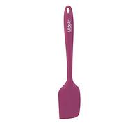 Tradineur - Espátula de silicona color morado para realizar labores de cocina o repostería con 28 x 6 cm. Paleta para cocina de silicona para realizar platos o postres.