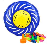 Tradineur - Juego Splash Flying Disc con 50 Globos de Agua, ovni Loco, Juguete de Agua para Exterior, Verano, niños, 22 x 8 cm, Color Aleatorio
