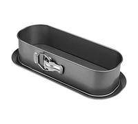 Tradineur - Molde rectangular desmontable con bandeja antiadherente para horno - 35 x 11,5 x 8,2 cm