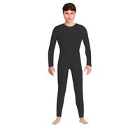 Tradineur - Mono maillot para jóvenes y adultos para carnaval, Halloween, fiestas, celebraciones, color negro (Talla M)