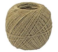 Tradineur - Ovillo de hilo pulido, madeja, bobina de cordón para atar embutidos, chorizos, salchichones, cocinar (Marrón claro, 50 g)